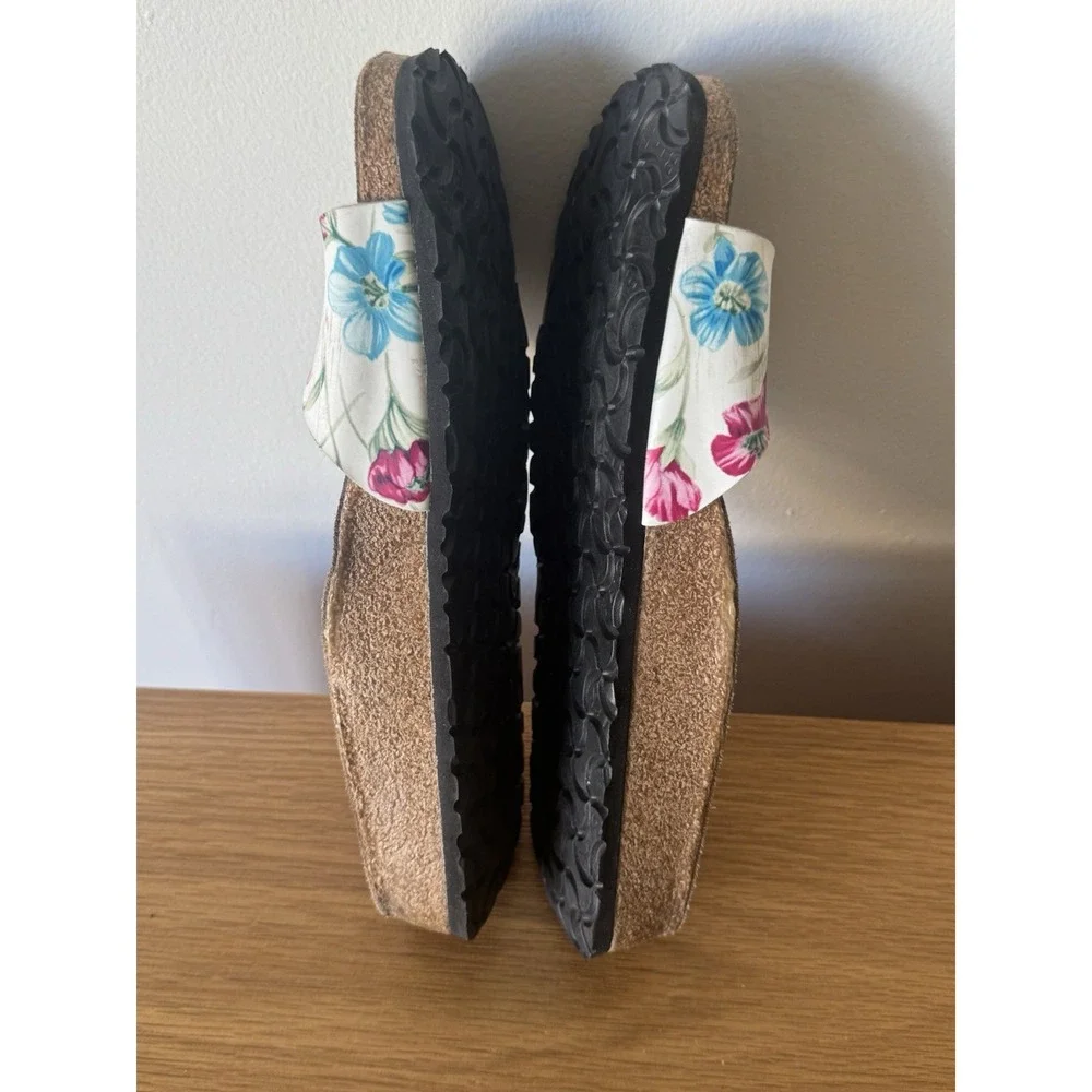 Papillio Birkenstock Sandals Women SIZE US 7 EU 38  Pink/white Floral Narrow fit